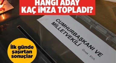 Cumhurbaşkanlığı Adayı İmza Yarışında Sürpriz Fark!