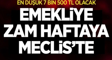 Emekli Maaş Zammı Meclise Geliyor