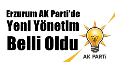 Erzurum Ak Parti'de Yeni Yönetim Açıklandı