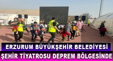 Erzurum Büyükşehir Şehir Tiyatrosu Deprem Bölgesinde
