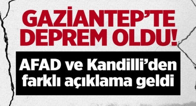 Gaziantep'te Panik Yaratan Deprem!