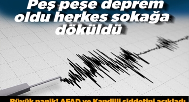 Kayseri'de Peş Peşe Deprem Oldu!