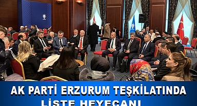 AK Parti Erzurum Teşkilatında Liste Heyecanı