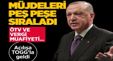 Cumhurbaşkanı Erdoğan'dan Müjde!