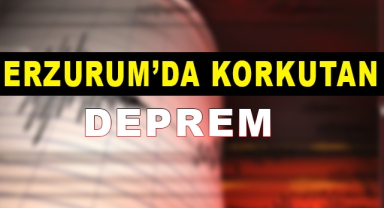 Erzurum'da Korkutan Deprem