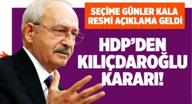 HDP'den Kemal Kılıçdaroğlu Kararı Çıktı