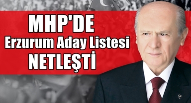 MHP'de Erzurum Aday Listesi Netleşti
