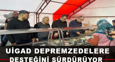 UİGAD, Depremzedelere Desteğini Sürdürüyor