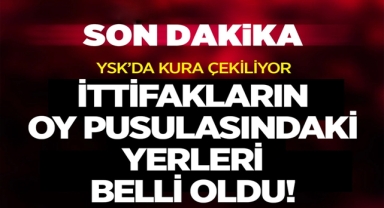 YSK'da Kura Çekimi Yapıldı!