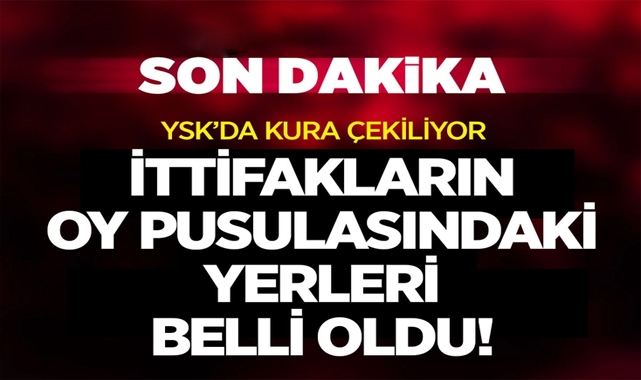 YSK'da Kura Çekimi Yapıldı!