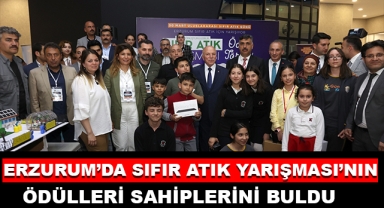 Erzurum’da Sıfır Atık Yarışması’nın Ödüllerini Sahiplerini Buldu