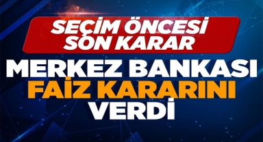 Merkez Bankası Faiz Kararını Verdi!