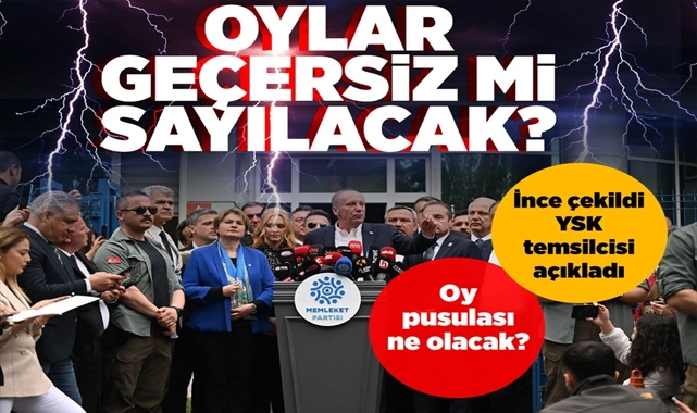 Muharrem İnce Adaylıktan Çekildi İYİ Parti'nin YSK Temsilcisi Açıkladı!