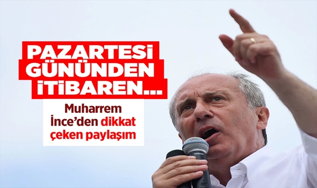 Muharrem İnce'den İkinci Tur Öncesi Dikkat Çeken Tweet!