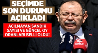YSK Başkanı Seçimde Açılmayan Sandık Sayısını Açıkladı!