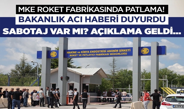 Ankara'da Roket Ve Patlayıcı Fabrikasında Patlama!