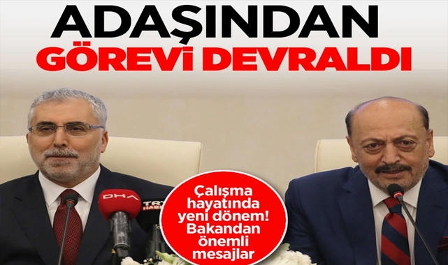 Çalışma ve Sosyal Güvenlik Bakanlığı’nda Devir Teslim Töreni