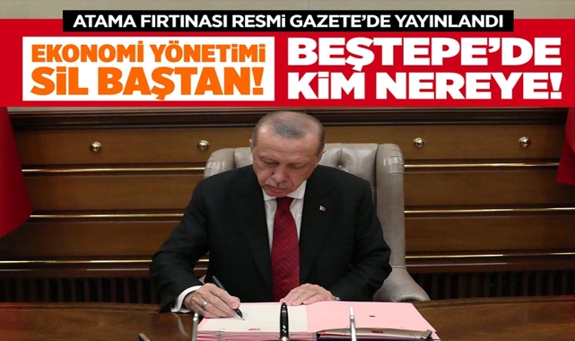 Cumhurbaşkanı Erdoğan'dan Flaş Atamalar!