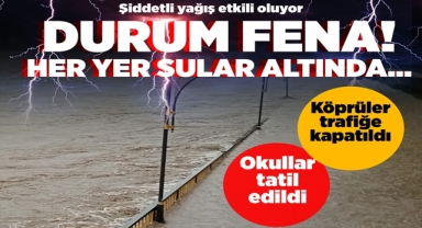Şiddetli Yağış Sonrası Çay Taştı!