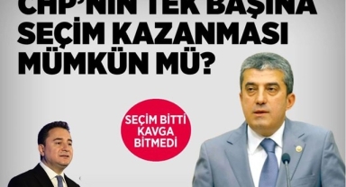 Babacan “Tek başınıza seçim mi kazanabilirsiniz?'