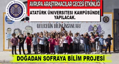 Doğadan Sofraya Bilim Projesini İkincisi Eylül’de Atatürk Üniversitesinde