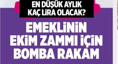 Emeklinin Ekim Zammı Belli Oldu