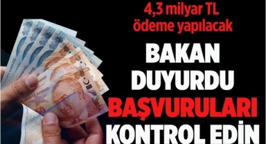 İhtiyaç Sahibi Hanelere 4,3 Milyar TL
