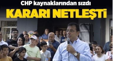 İmamoğlu, Genel Başkanlık Yarışına Girmeyecek