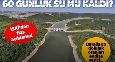 İstanbul'un 61 Günlük Suyu Kaldı