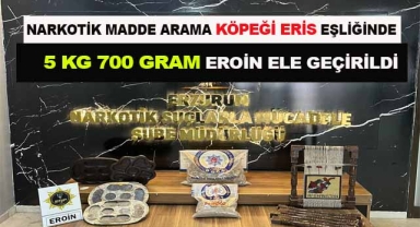 Narkotik Köpeği Eris'ten Mükemmel Performans