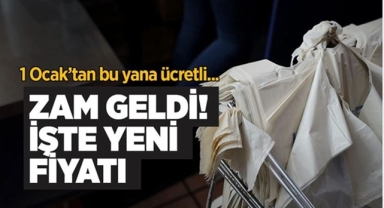 Plastik Poşet Ücreti 38,5 Kuruş Oldu