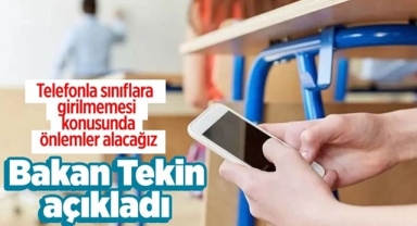 Sınıflara Cep Telefonu İle Girilemeyecek
