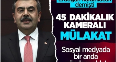 45 dakikalık Öğretmen Mülakatı Gündem Oldu