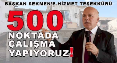 BAŞKAN SEKMEN’E HİZMET TEŞEKKÜRÜ