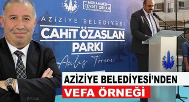 Cahit Özaslan Parkı Açıldı