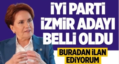 İYİ Parti'nin İzmir Adayını Açıklandı