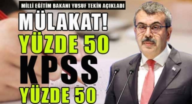 Öğretmenler Yüzde 50 KPSS Puanı Yüzde 50 'Mülakat'la Atanacak!