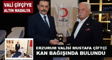 Vali Çiftçi'ye Altın Madalya