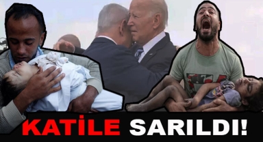 Biden Katile Sarıldı!