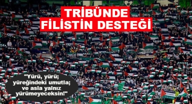 Celtic Taraftarlarından Filistin Bayraklı Kareografi