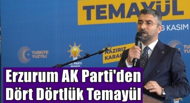 Erzurum AK Parti'den Dört Dörtlük Temayül