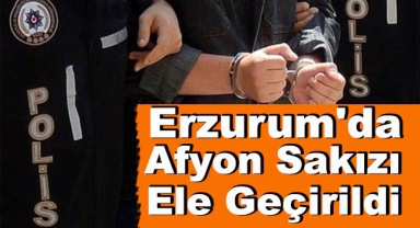 Erzurum'da Afyon Sakızı Ele Geçirildi