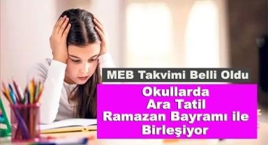 MEB Takvimi Belli Oldu
