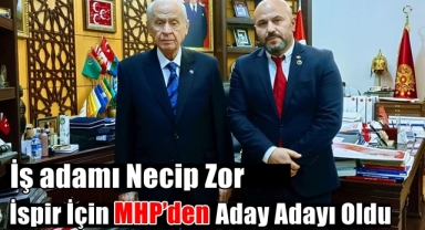 Necip Zor İspir İçin MHP'den Aday Adayı Oldu