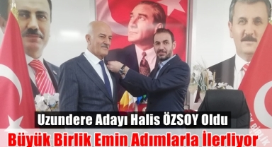 Büyük Birlik Uzundere Adayı Halis ÖZSOY Oldu