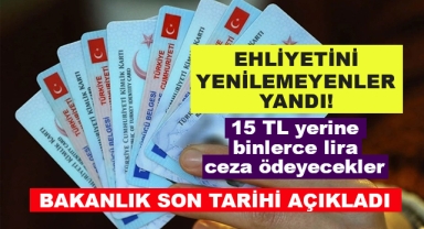 Ehliyetini Yenilemeyenler Yandı