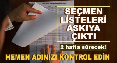Seçmen Listeleri Askıya Çıktı