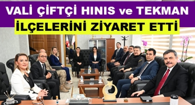 Vali Çiftçi Hınıs ve Tekman İlçelerini Ziyaret Etti