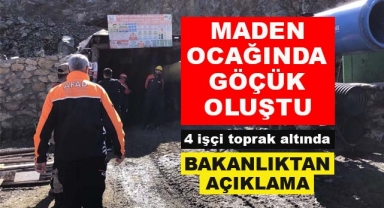 Elazığ'da Maden Ocağında Göçük