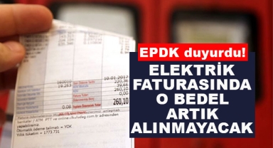 Elektrik Faturasında O Bedel Artık Alınmayacak!